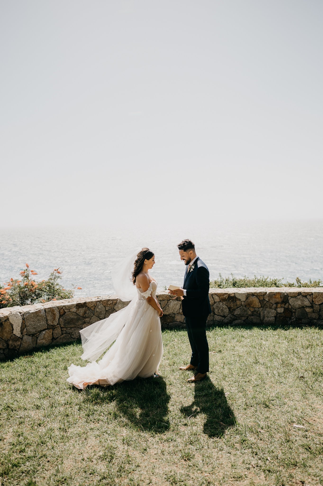Wind and Sea Big Sur garden wedding ceremony