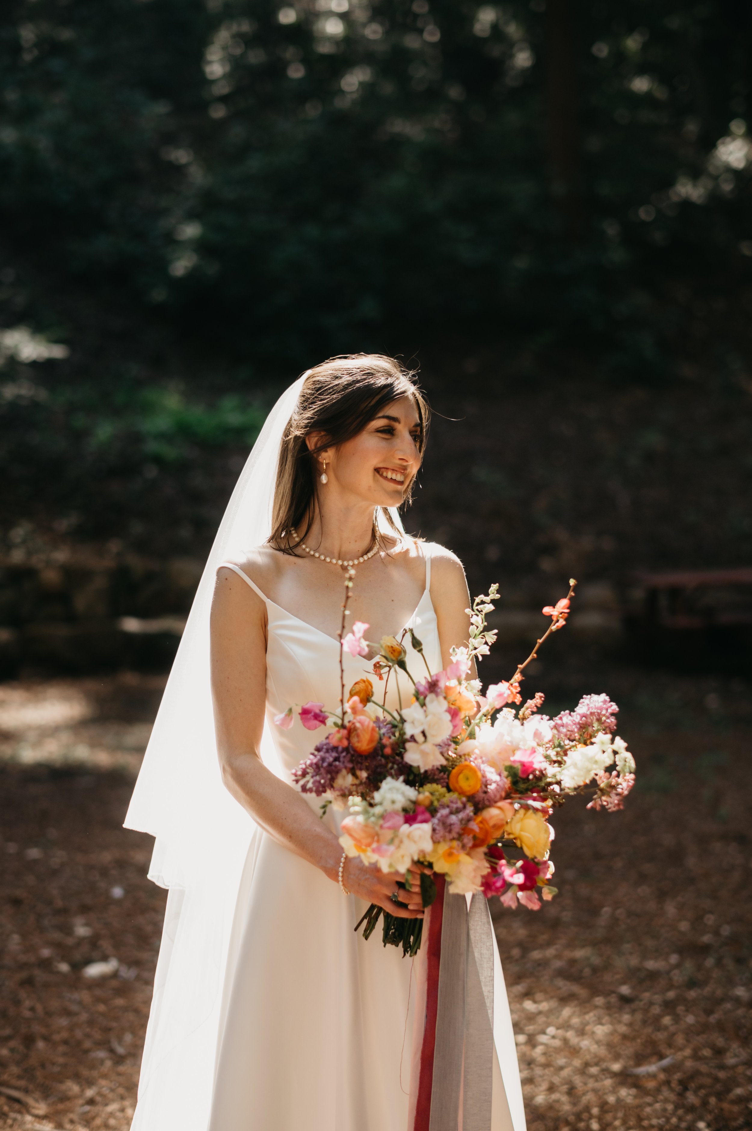 Bride with Flowers Santa Cruz 
