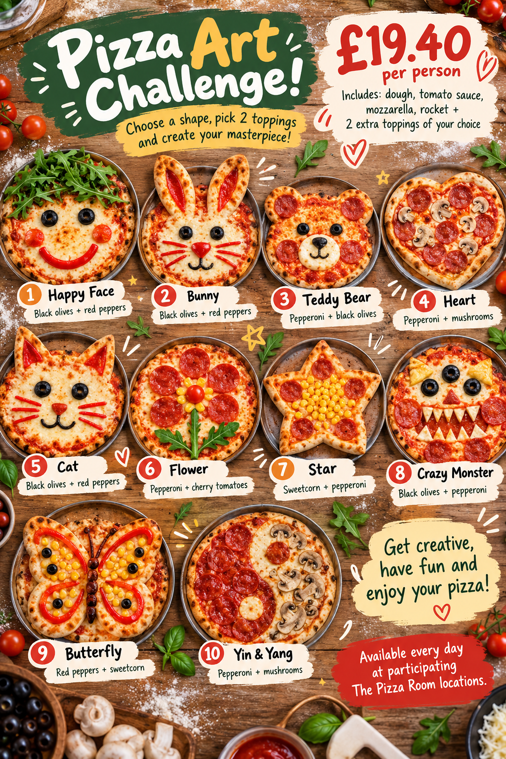 Funny Ideas for  Pizza Shapes
