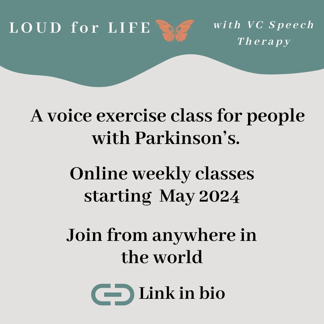 Calling all LSVT LOUD graduates. If you have completed LSVT LOUD treatment, then come and join our LOUD for LIFE classes. 

1 hour of challenging, engaging and fun voice exercises to keep your loud voice in shape. 

Register today!

Link in Bio.