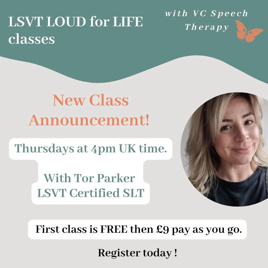 We are delighted to be able to offer a new LOUD for LIFE class to further support our community of LSVT graduates. The lovely Tor Parker will be delivering our Thursday 4pm class which launched yesterday. 

LOUD for LIFE is a voice exercise class for