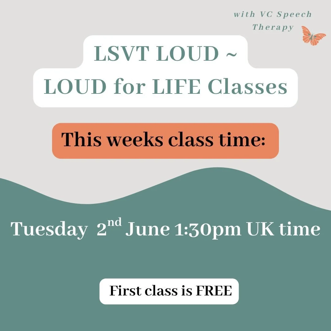 LSVT LOUD for LIFE online classes are running this week.

One of the things I hear most often from participants is how good they feel after class. Not just because they have completed an hour of voice exercises, but because they have actively investe