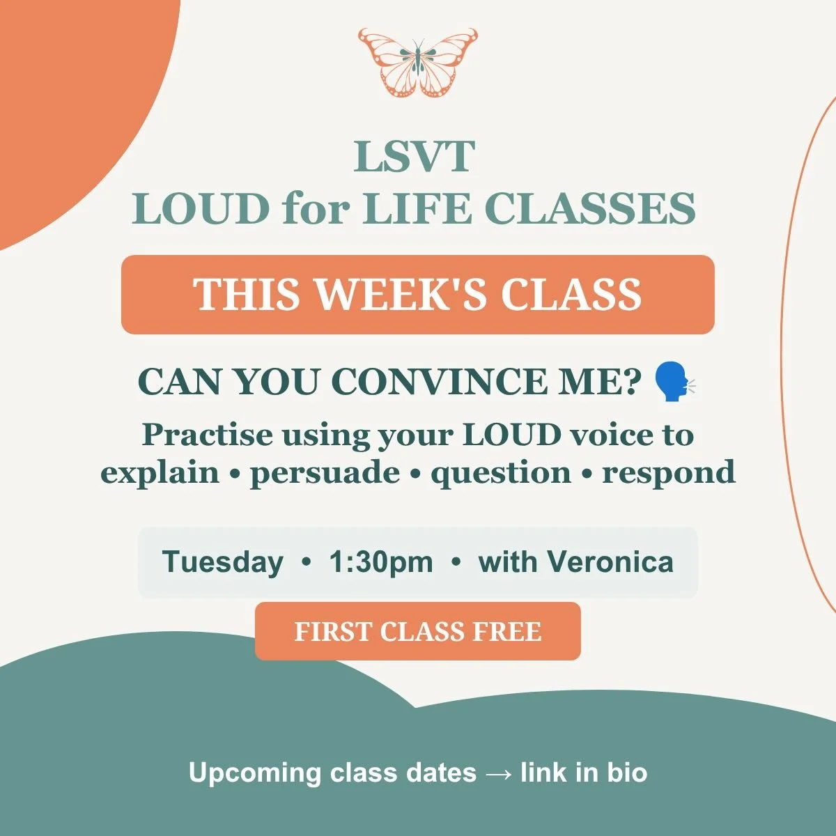 Could you convince someone to read your favourite book, visit somewhere you love or try your favourite hobby?

That&rsquo;s the challenge at this Tuesday&rsquo;s LOUD for LIFE class!

We&rsquo;ll be putting our LOUD voices to work in a Convince Me! c