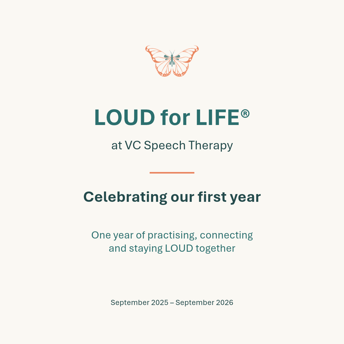Celebrating One Year of LOUD for LIFE® at VC Speech Therapy