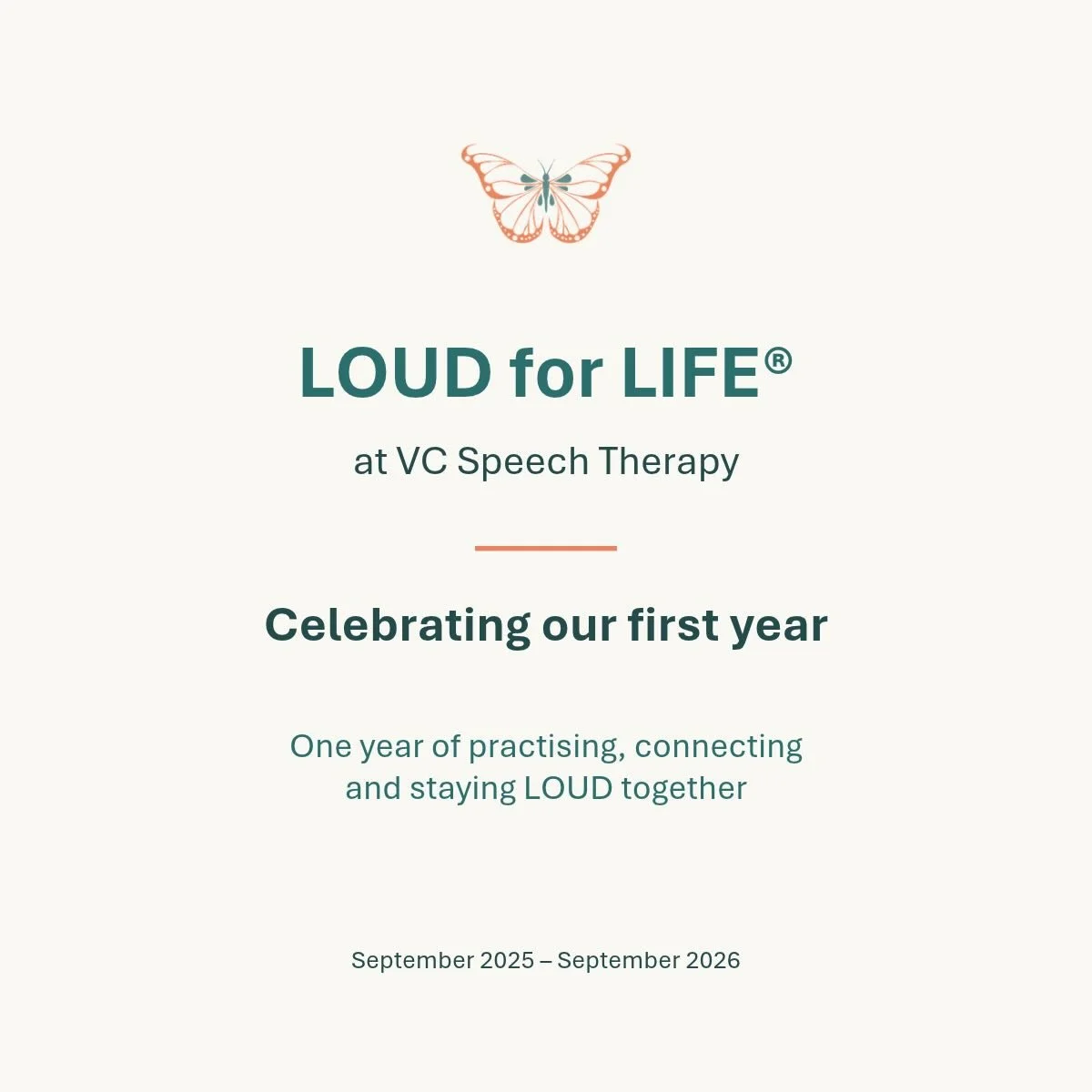 🎉 One year of LOUD for LIFE&reg; at VC Speech Therapy!

A year ago, we held our very first class with just one person attending. I was nervous, but excited about creating a community where people with Parkinson&rsquo;s could continue practising afte