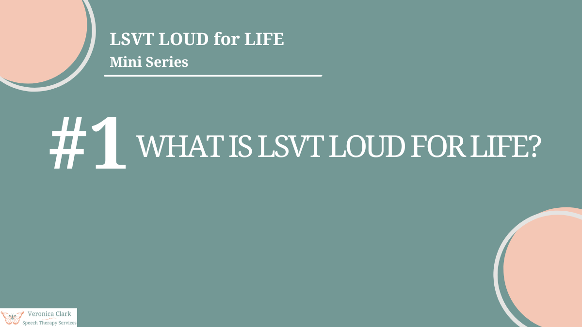 LSVT LOUD for LIFE voice maintenance programme for Parkinson’s