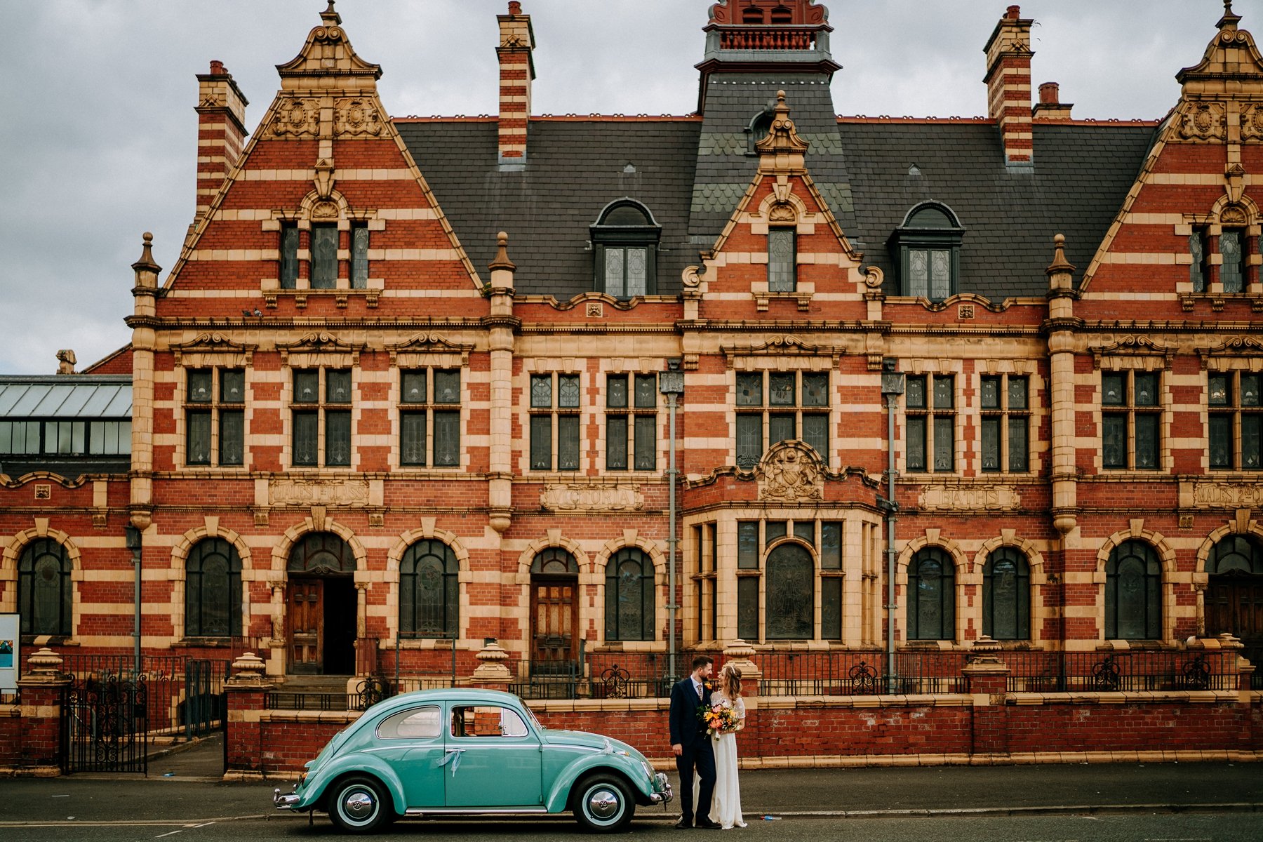 Wes Anderson style wedding photography