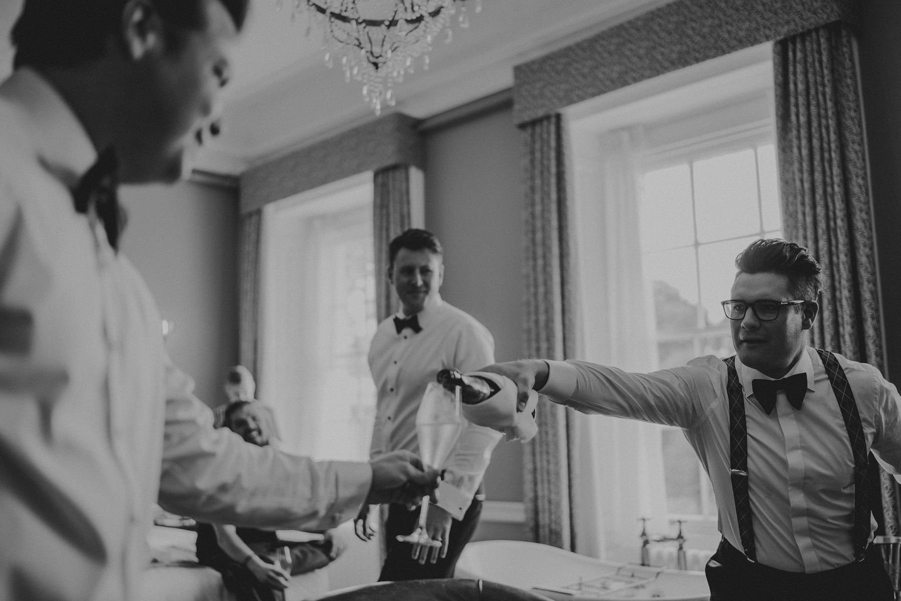 Hawkstone Hall groom and groomsmen