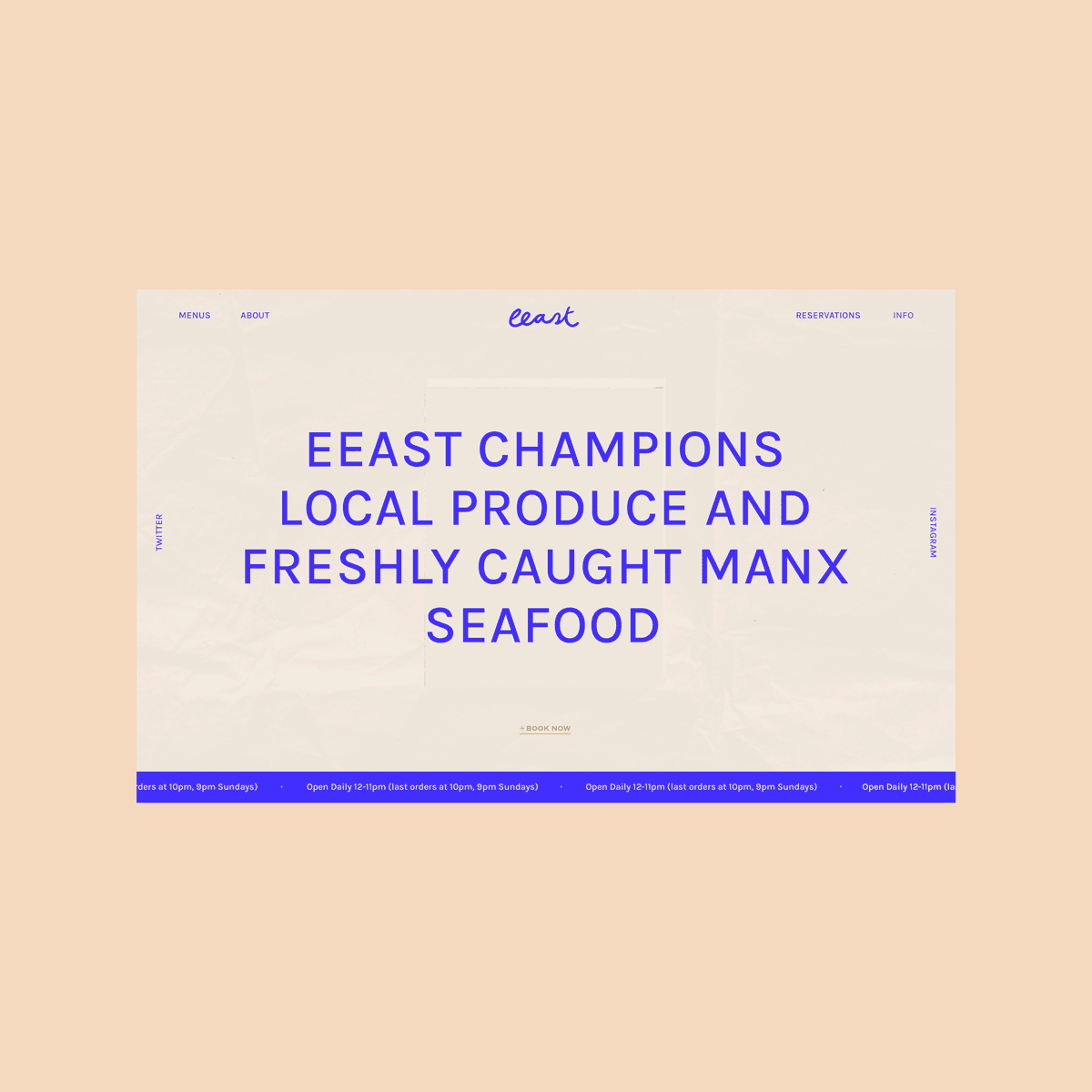 Branding and web design with handwritten logo for small restaurant business