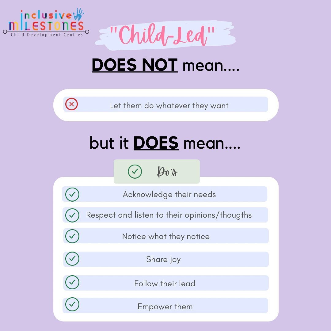 &ldquo;Child-led&rdquo; therapy is so much more than just &ldquo;letting them do whatever they want&rdquo;. 

It means we follow their lead, take an interest in their interests, thoughts and opinions and incorporate their likes. 

It means we truly t
