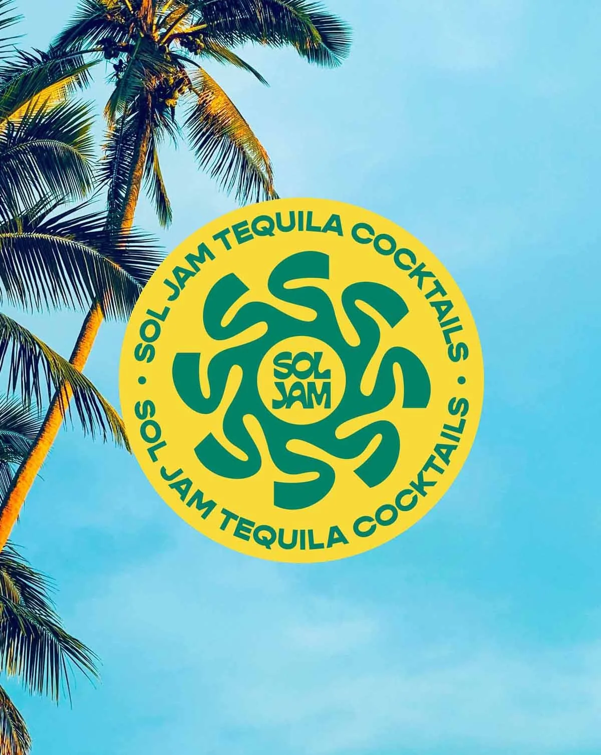 Sol Jam Tequila Cocktail Logo Design