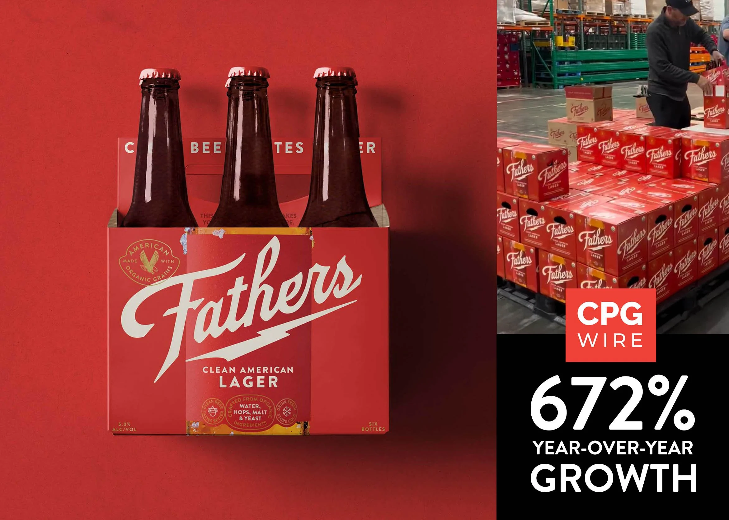 Fathers Brewing 672% Growth branding by Creature Theory