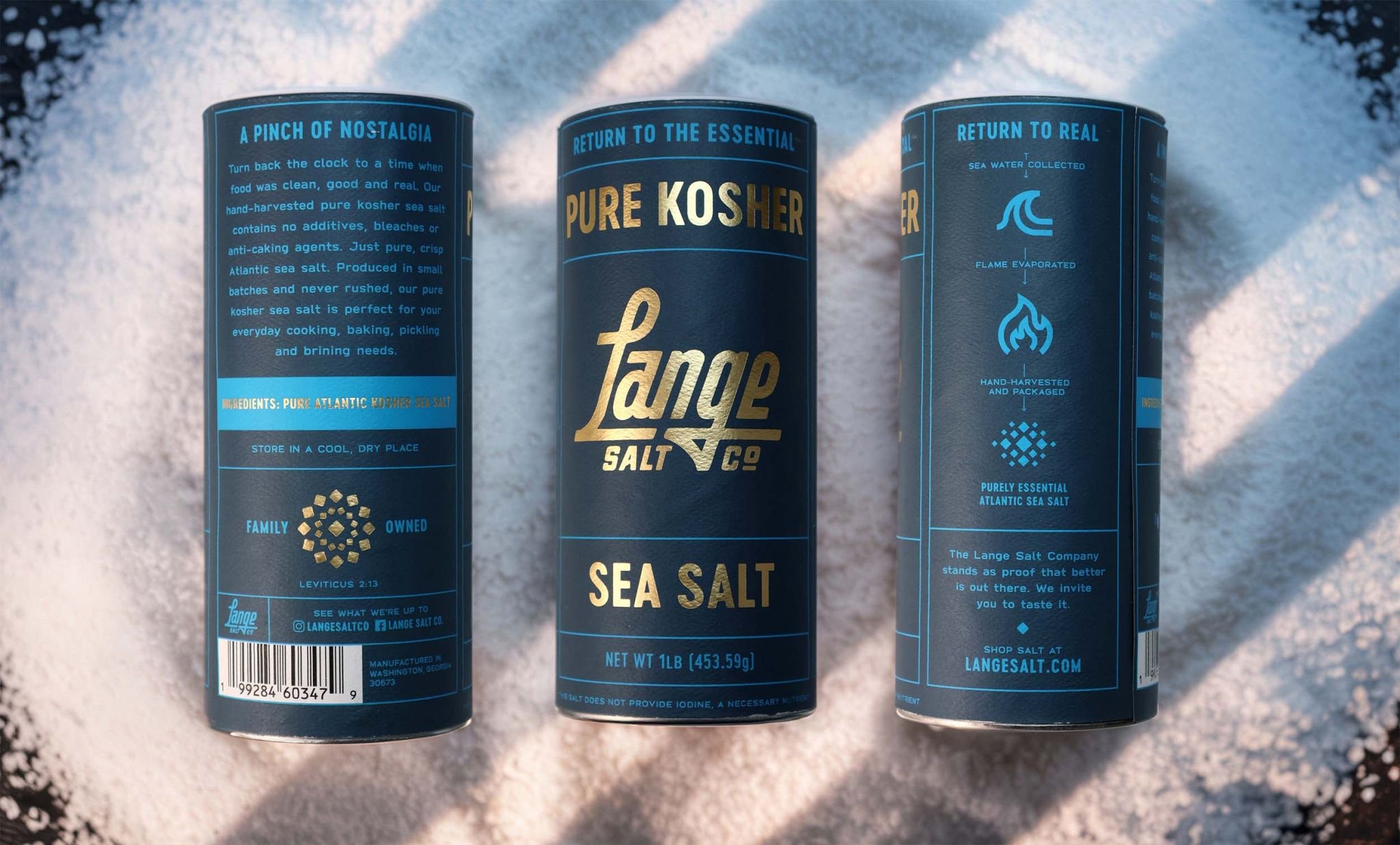 Award winning salt CPG package design