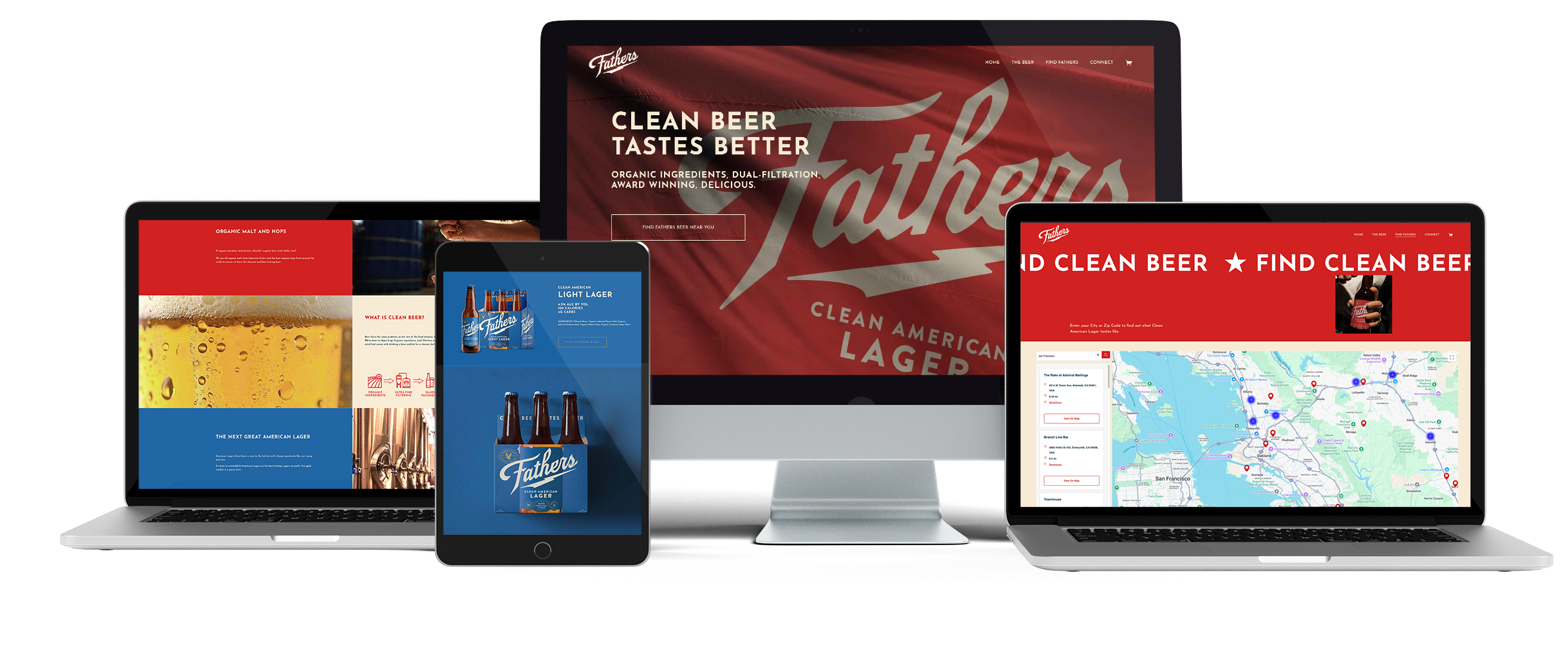 Fathers Brewing Website Design - Creature Theory