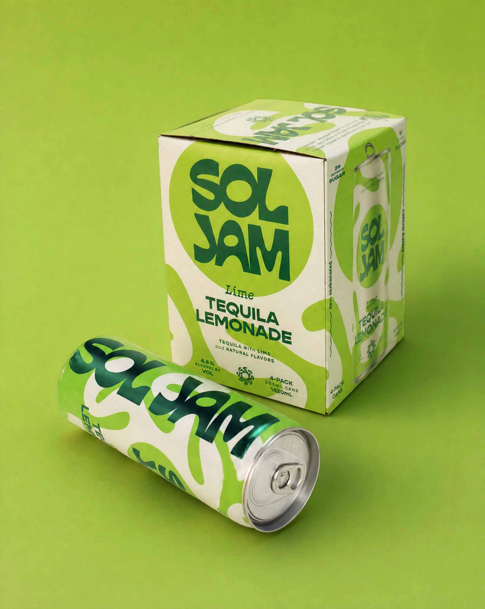 Sol Jam RTD Tequila Cocktail Package Design