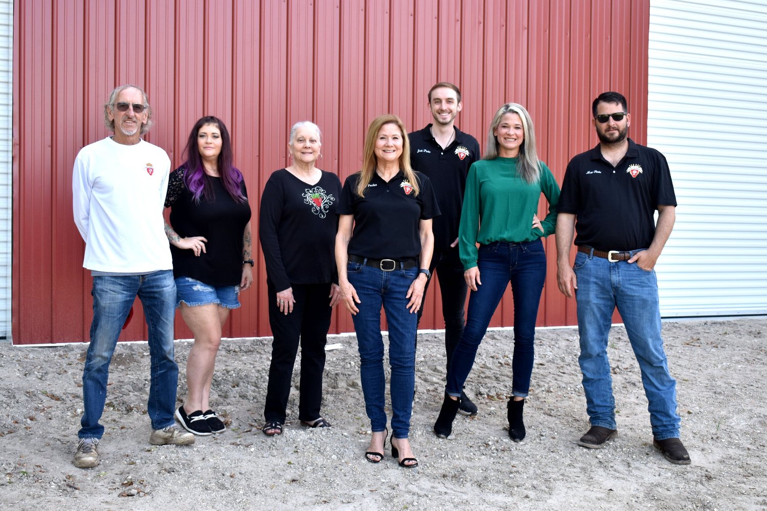 The Parkesdale family together at the farm