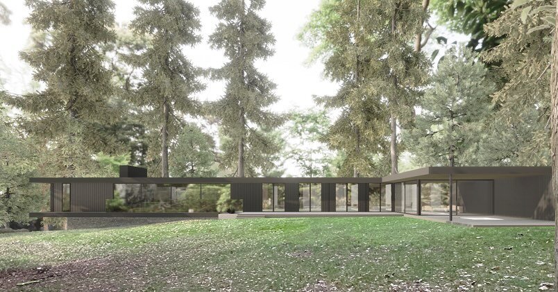 Exciting proposals being developed for a house in the woods.