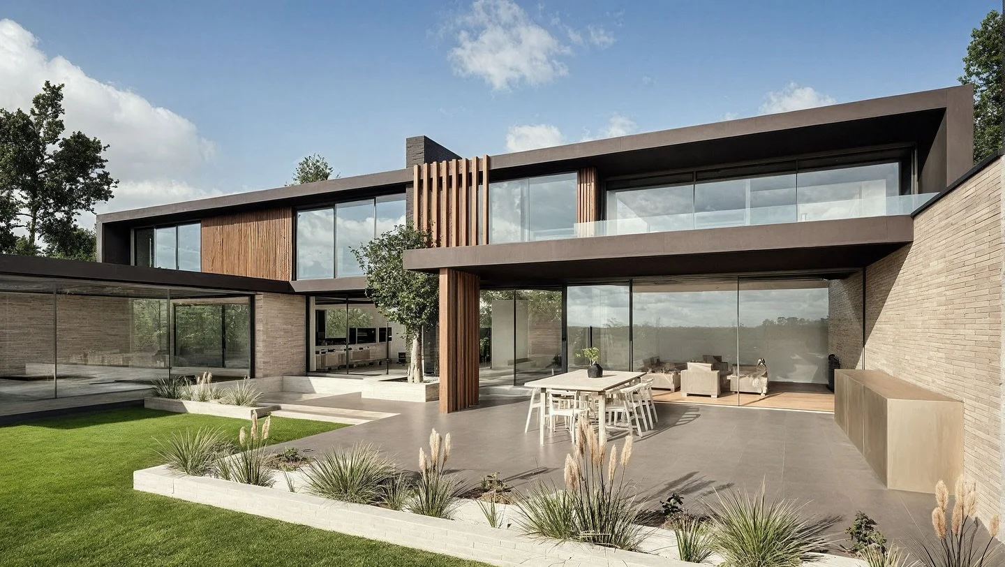 A glimpse of the rear elevation - a balance of light, proportion and simplicity. Designed to feel calm and effortless from every angle.