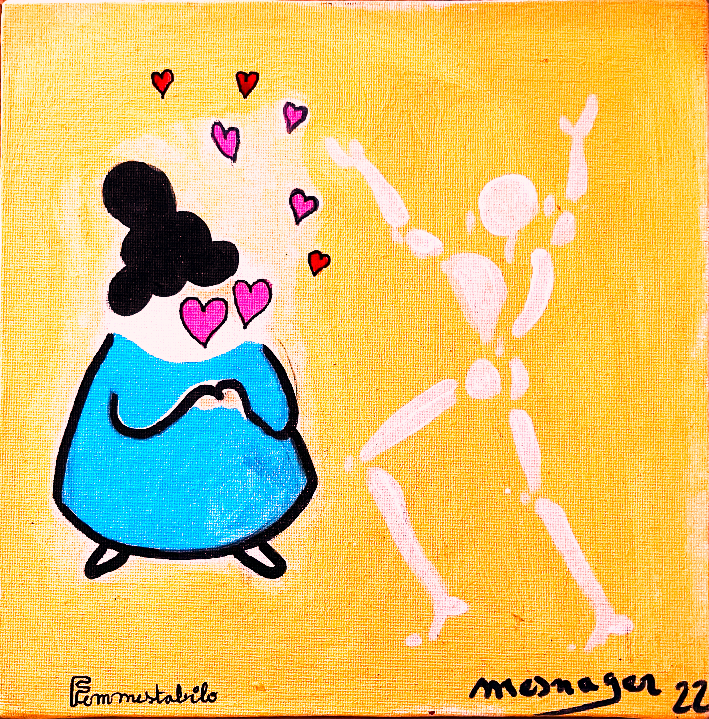 "L'amour " Jérôme Mesnager  et Femmestabilo œuvre originale