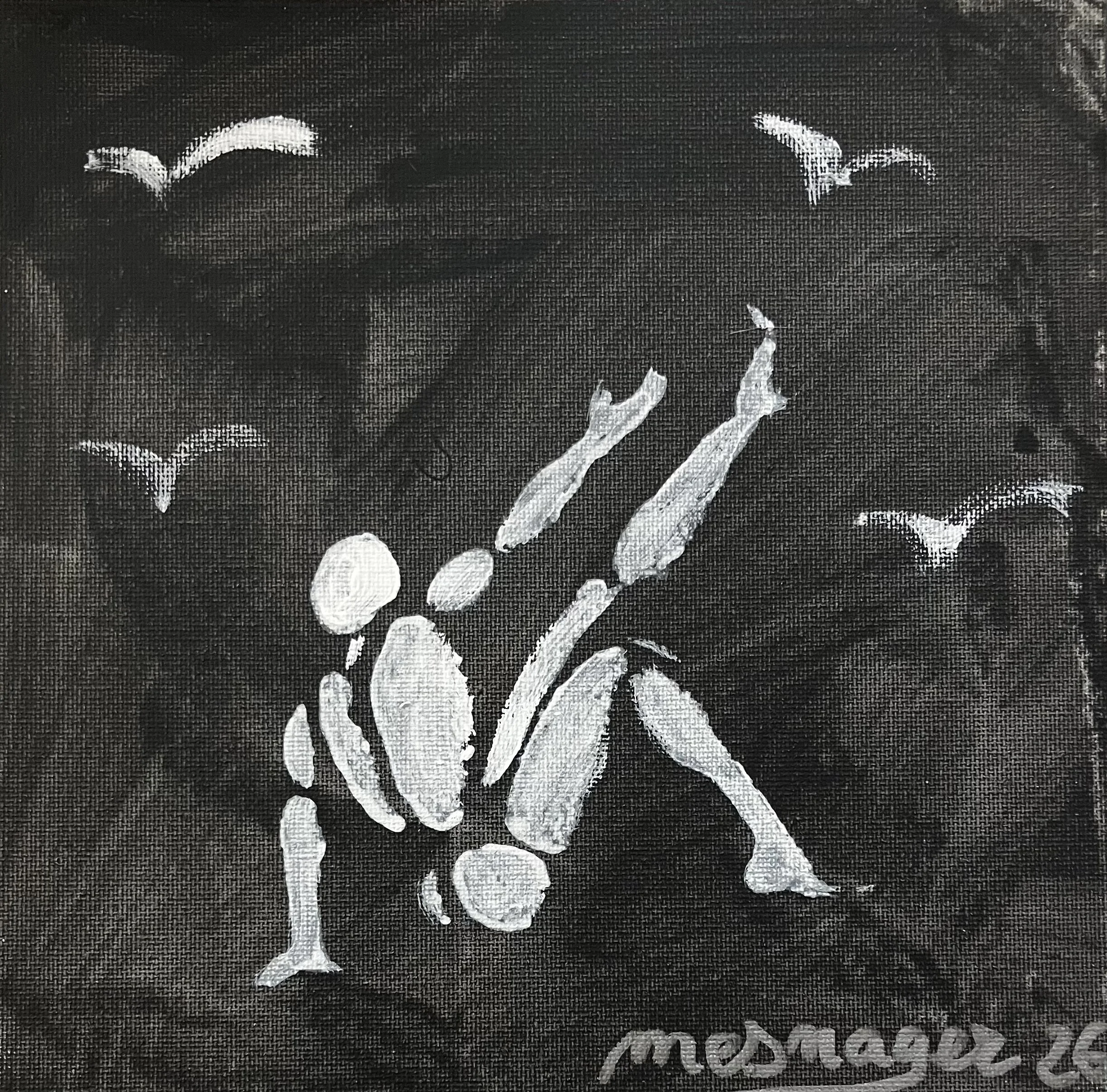 "Homme blanc 19 ", Jérôme Mesnager, œuvre originale