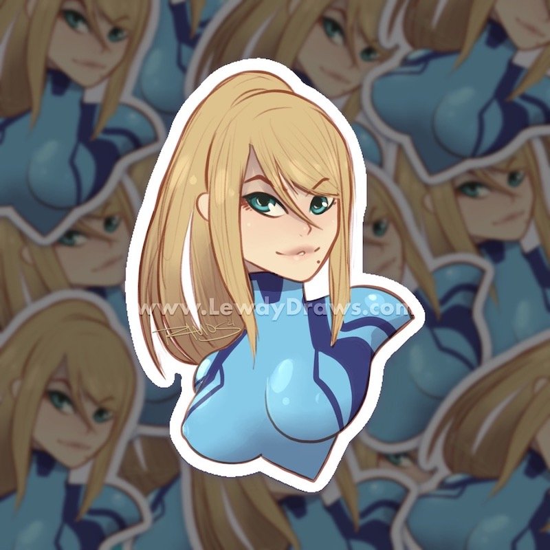 Zero Suit Samus Sticker
