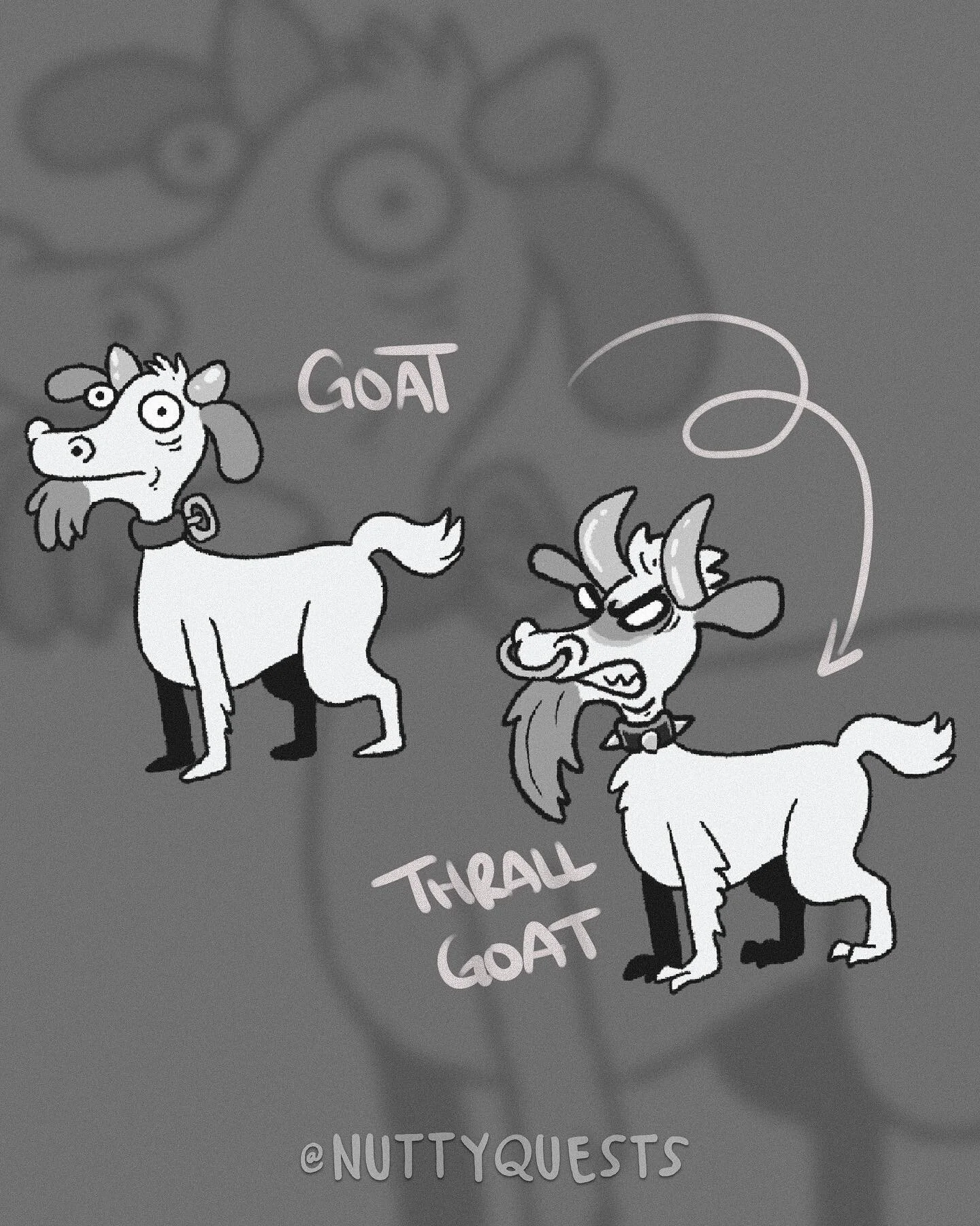 Working on something special on @nuttyquests 🐐🐐🐐🐐🐐🐐🐐🐐🐐🐐🐐
---
#ttrpg #rpgart #ttrpgart #goatlife #thrall #dnd #dungeonsanddragons #5e #dnd5e #digitalart #art #artedeljuego #pinturadigital #artedigital #dndart #dungeonsanddragonsart #イラスト