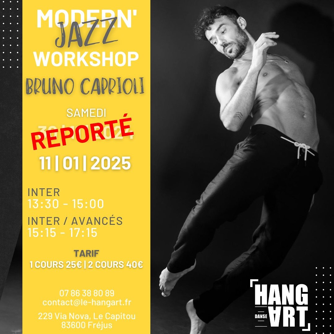 ‼️‼️CHANGEMENT DE DATE‼️‼️
Attention le stage est report&eacute; au 11 Janvier 2025