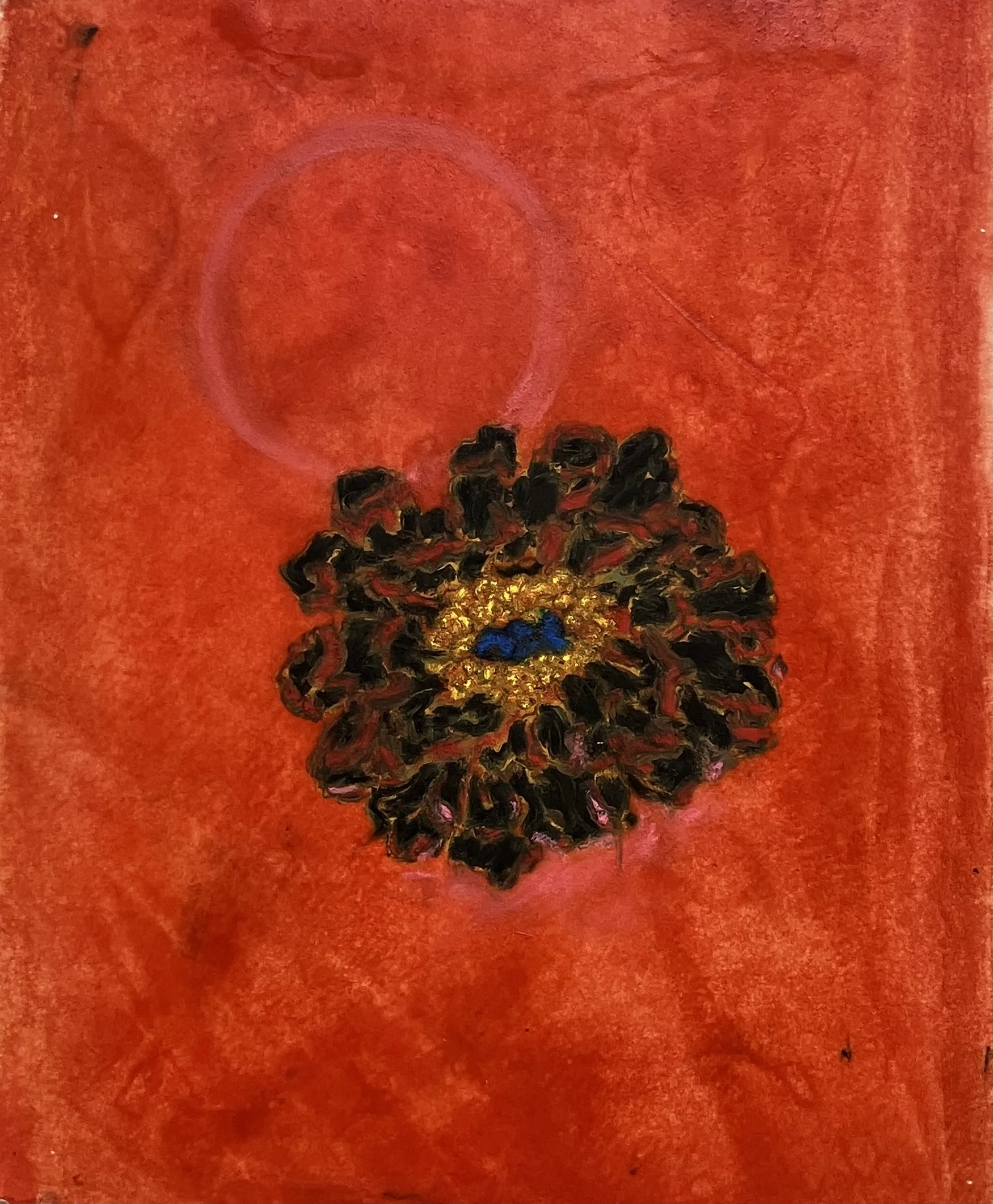 168 Encaustic and mixed media monotype; 21  x 18 with frame. Free shipping. $950.00