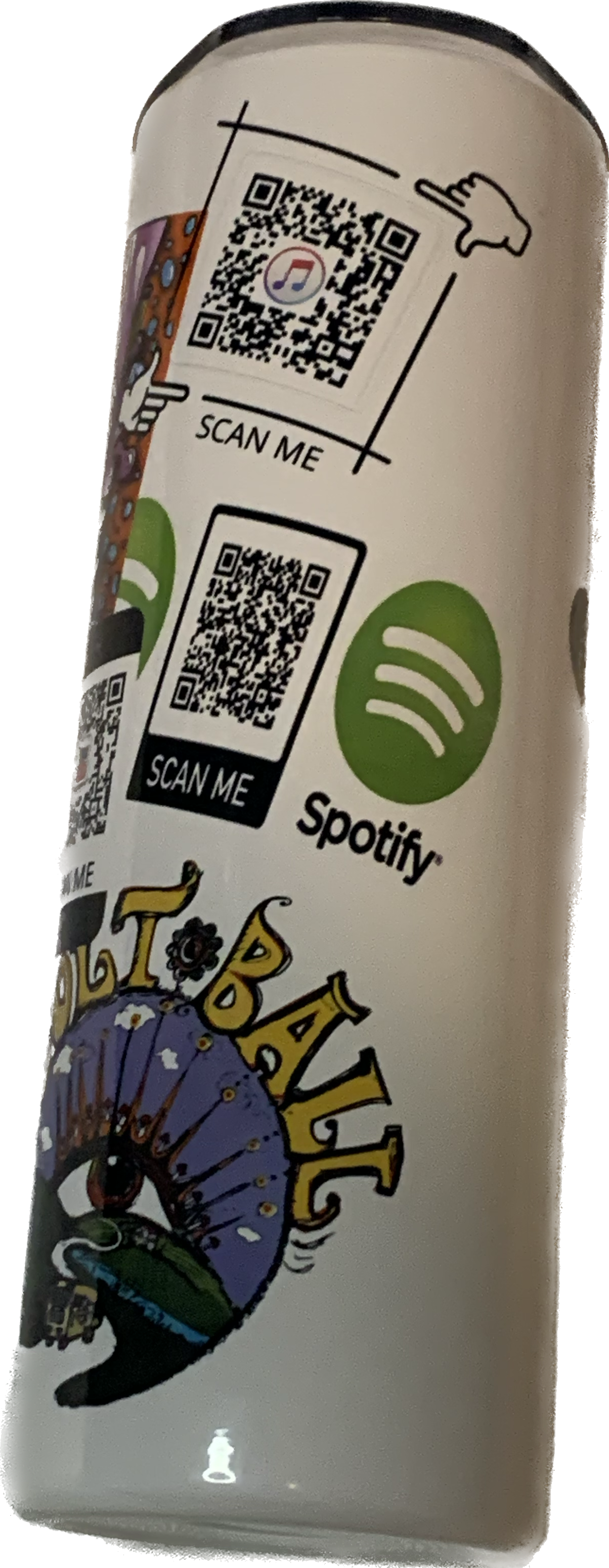 Skinny Tumbler (All Logos + QR codes) — Colt Ball