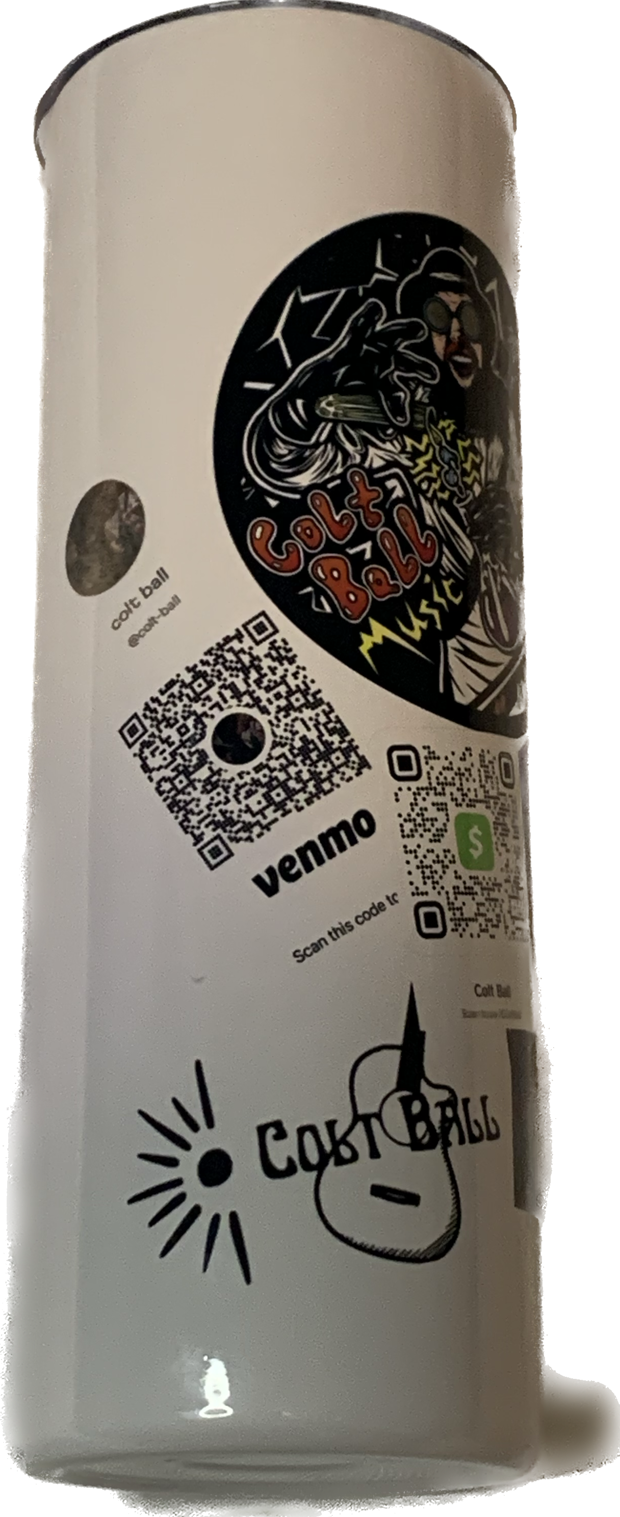 Skinny Tumbler (All Logos + QR codes) — Colt Ball