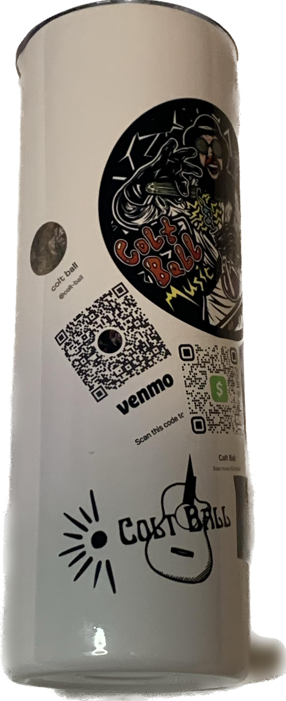 Skinny Tumbler (All Logos + QR codes) — Colt Ball