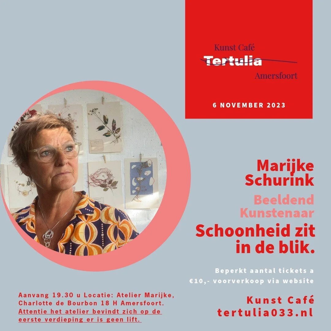 Dit keer strijken we neer in het intieme atelier van de getalenteerde kunstenares Marijke Schurink. Schoonheid zit in de blik, en zij zal ons uitdagen om dieper te kijken, om de verborgen betekenissen te ontdekken in alledaagse materialen en verganke