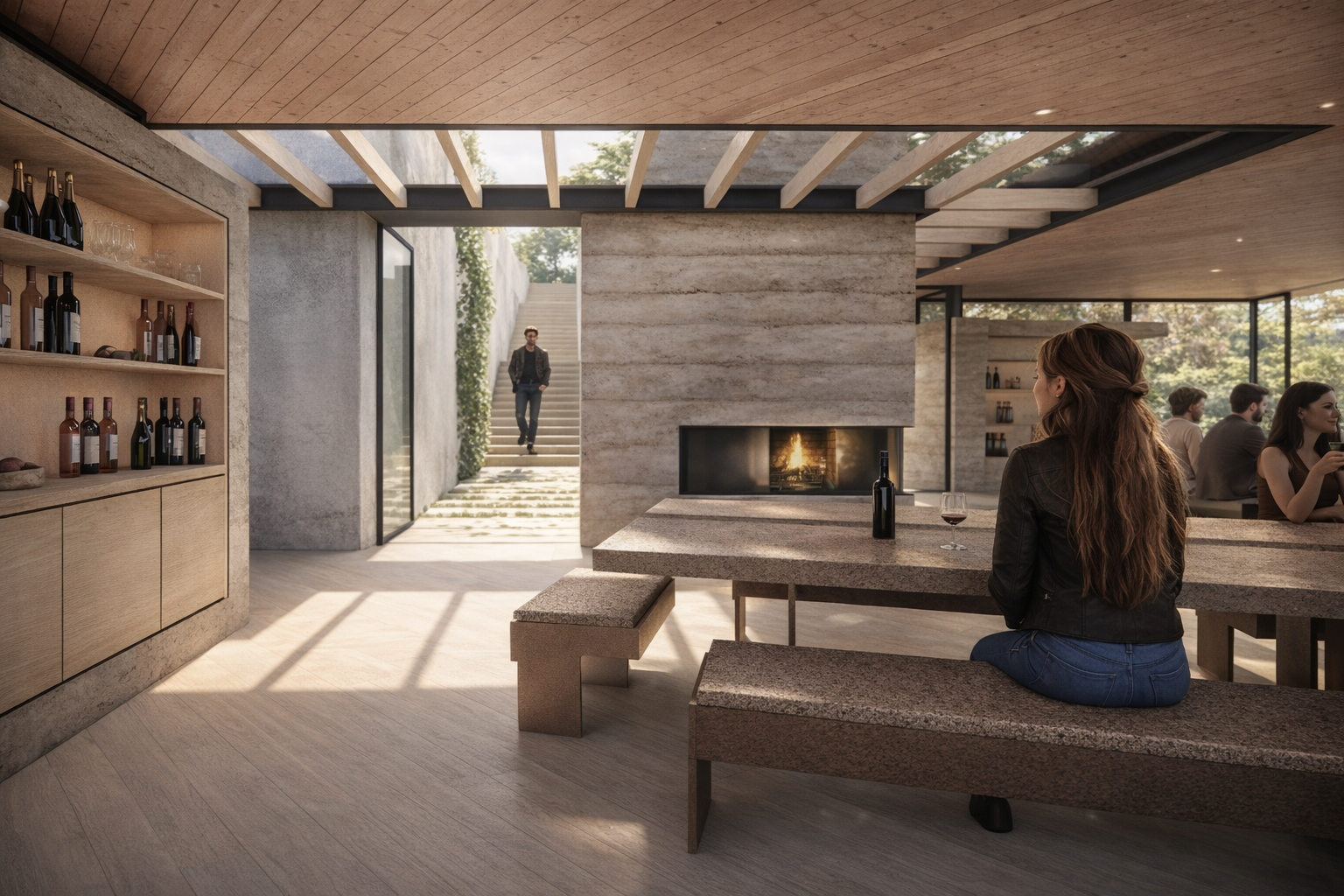 Ossian Architects and Studio Boyd - Freixial de Cima Tasting Room - Image 02