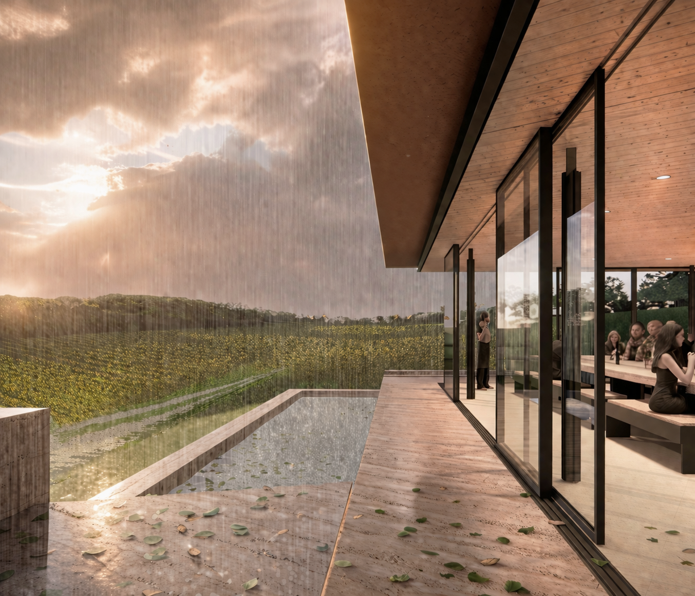 Ossian Architects and Studio Boyd - Freixial de Cima Tasting Room - Image 05