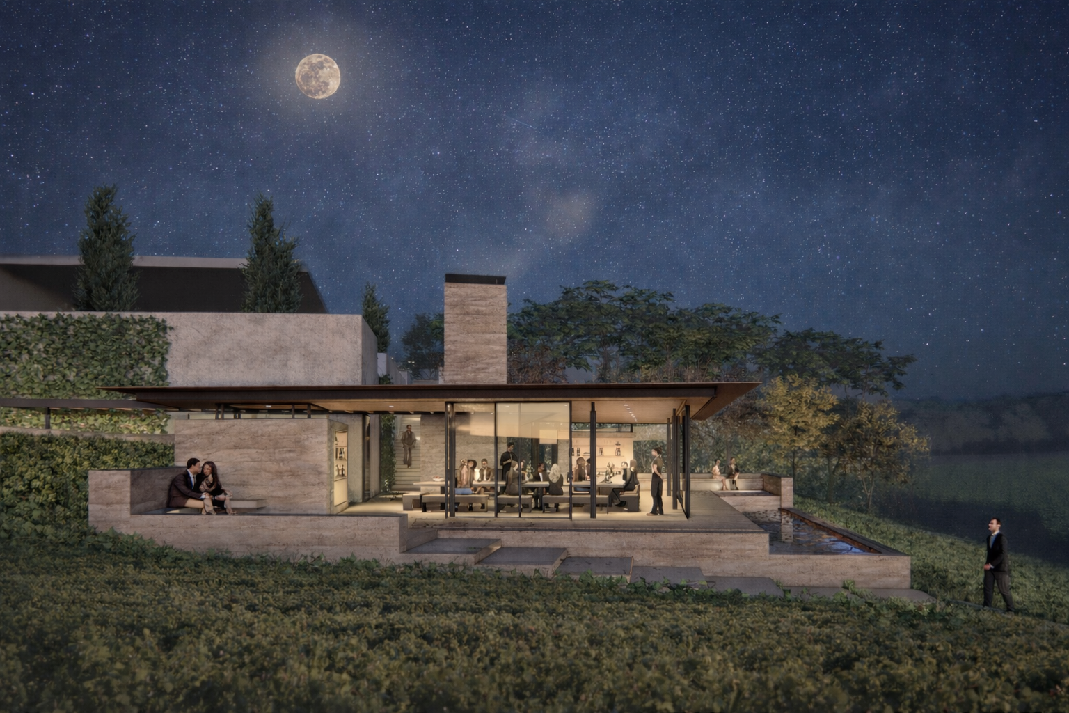 Ossian Architects and Studio Boyd - Freixial de Cima Tasting Room - Image 04