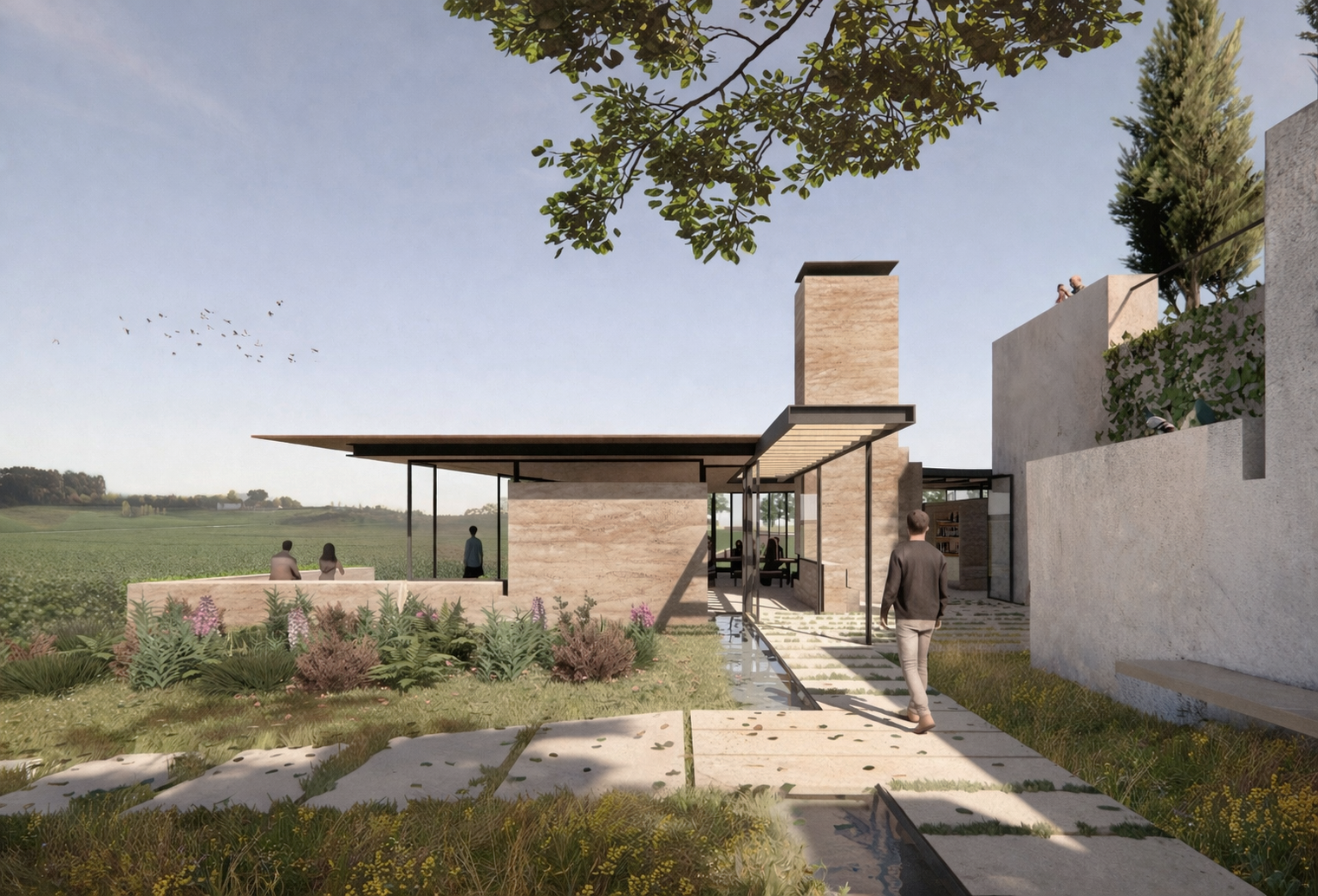 Ossian Architects and Studio Boyd - Freixial de Cima Tasting Room - Image 03