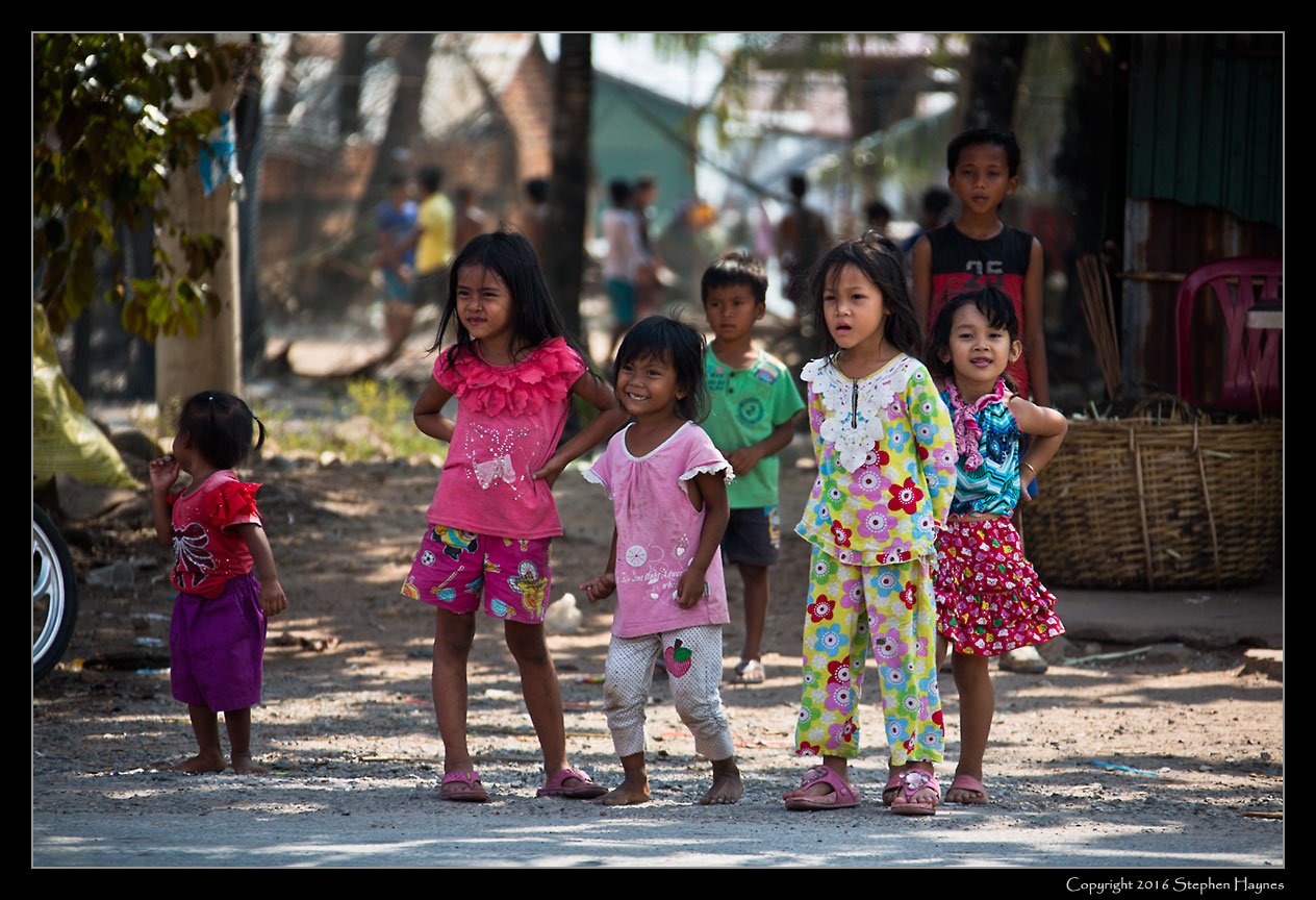 Ropang Ropov Fishing Village, On the road east from Sihanoukville, Cambodia --
More curious onlookers.
