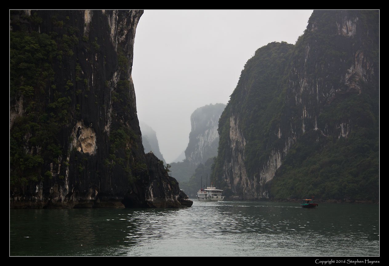 Halong Bay, Vietnam --
Sailing among the islands in Halong Bay.