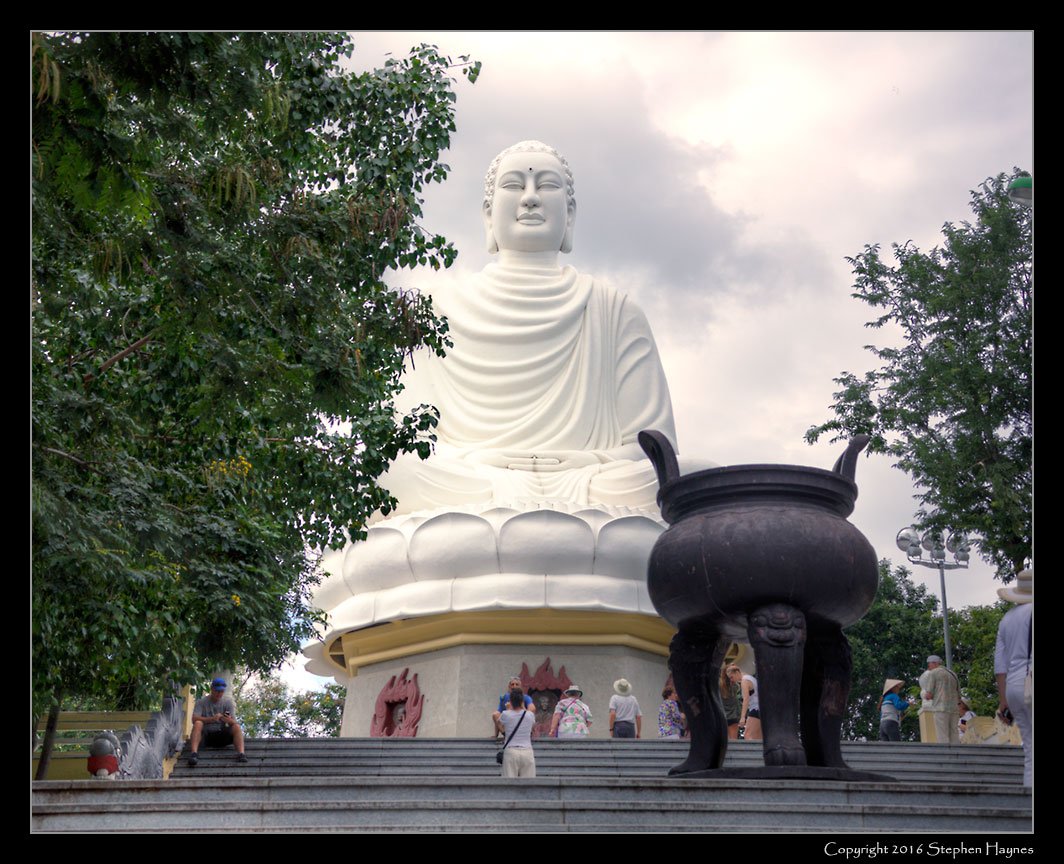 Nha Trang, Vietnam --
Buddha on Dragon Mountain. (An HDR image.)
