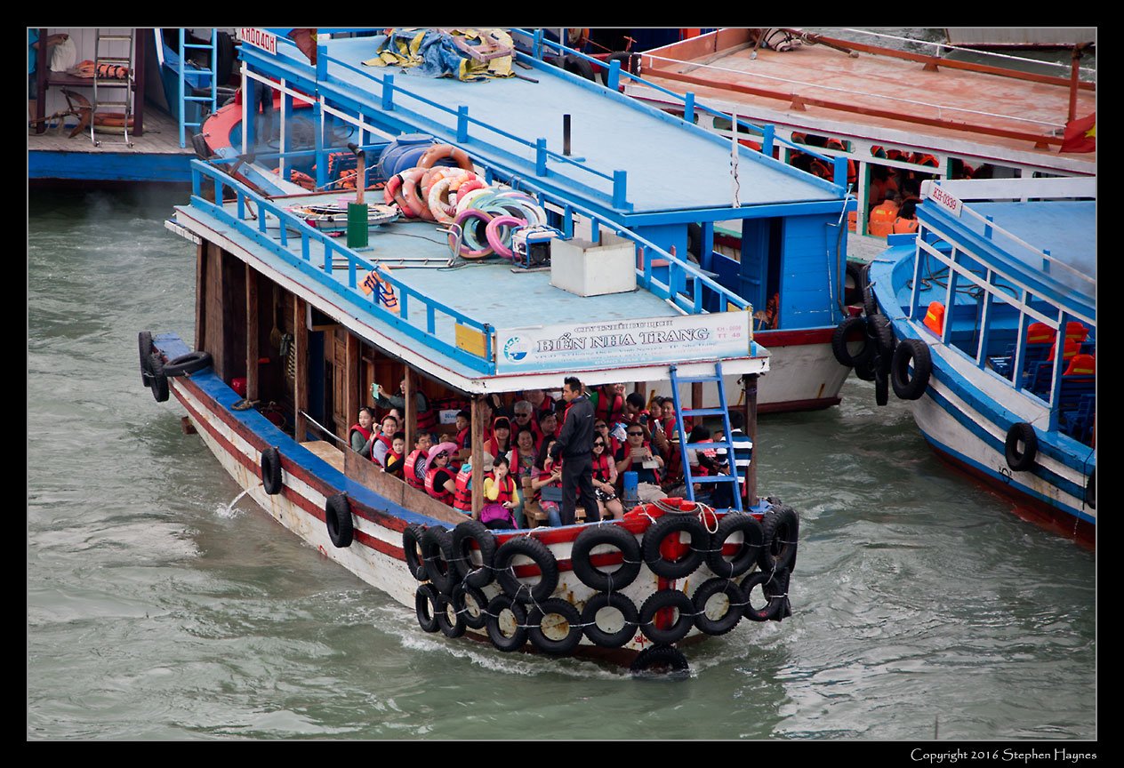 Nha Trang, Vietnam --
A tourist boat setting out.