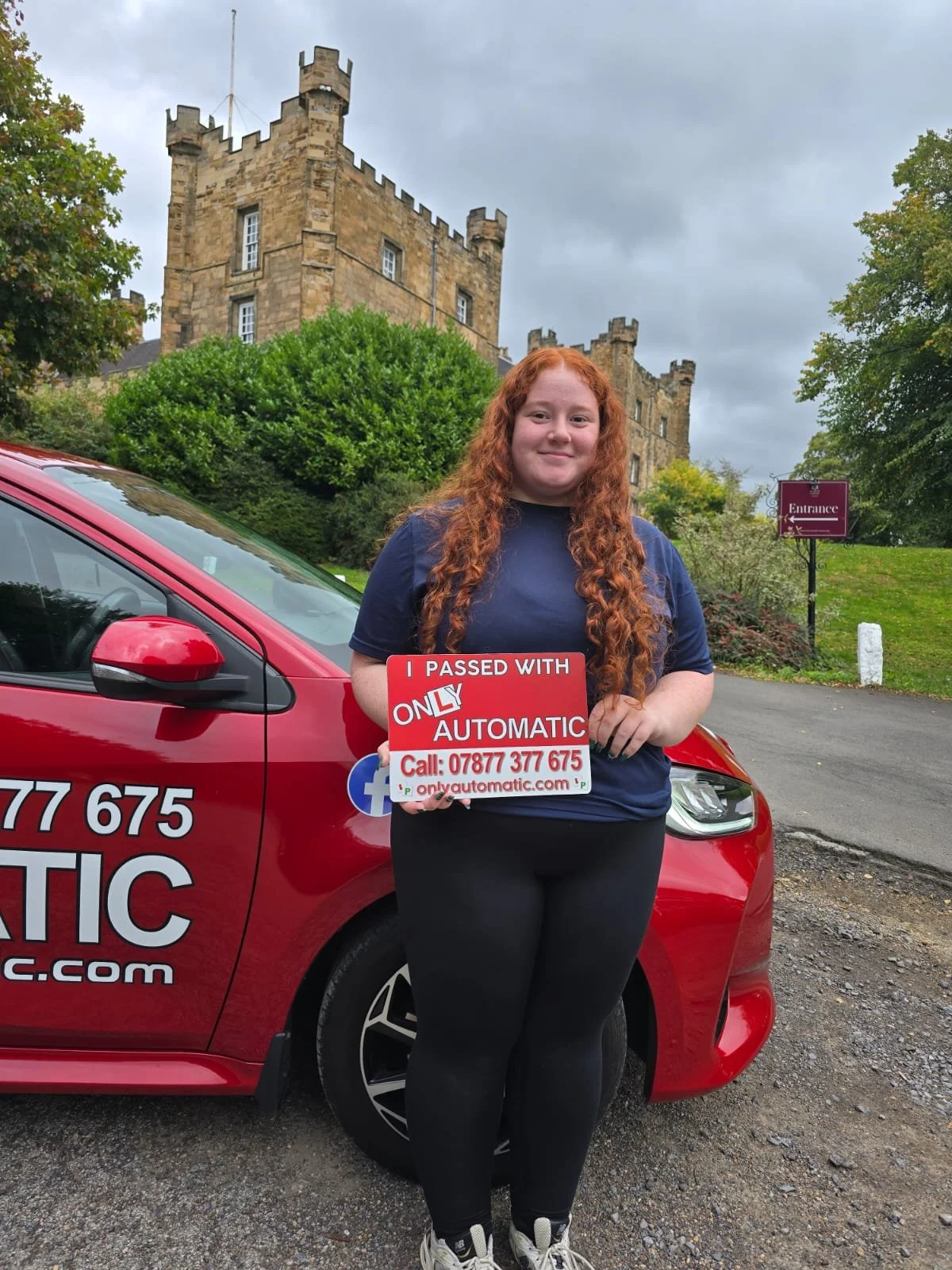 Olivia passes in Durham at the 1st attempt!