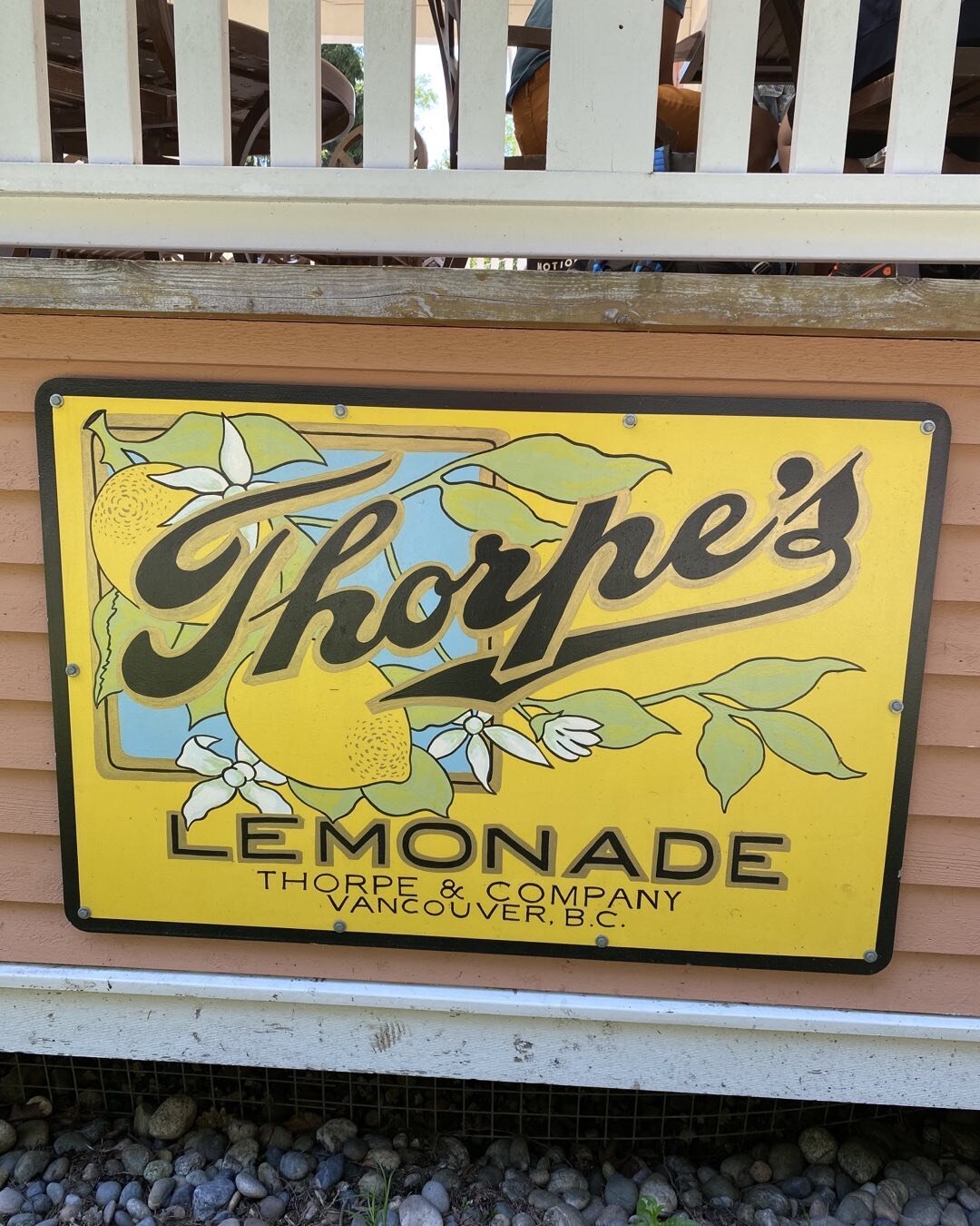 Went to the @burnabyvillagemuseum and saw this old sign. I wonder what the history behind the brand is? #lemonade #history #oldfashionedlemonade #bctastesbetter #makebakegrow #eatlocal #604food