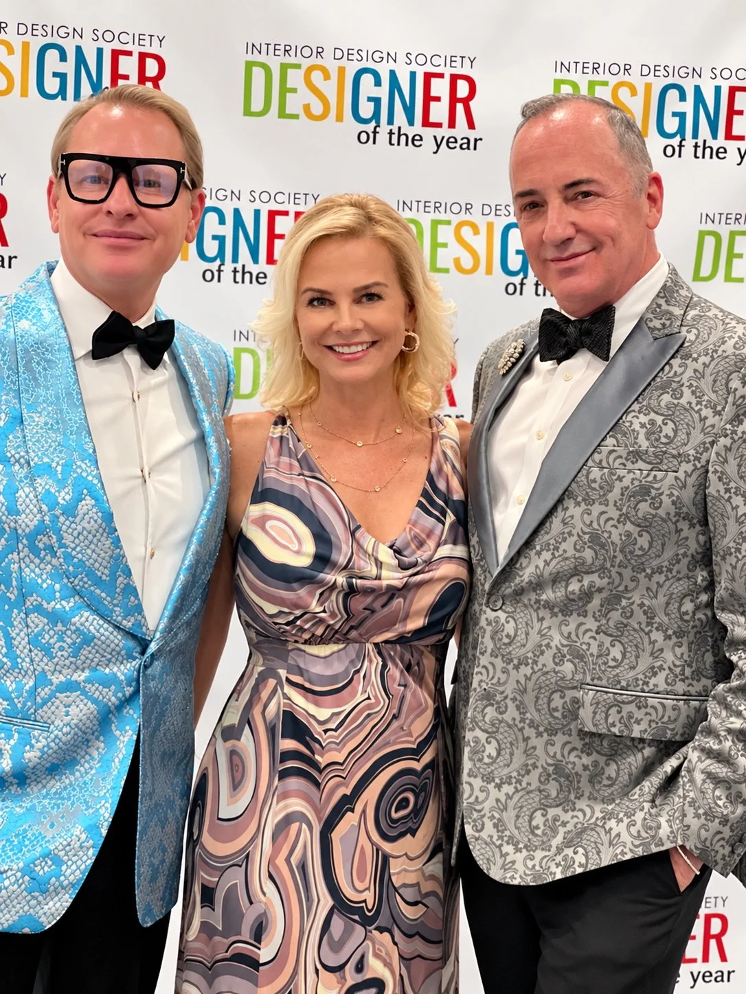 Patricia Kennedy with Carson and Michael at the 2023 IDS Designer of the Year awards
