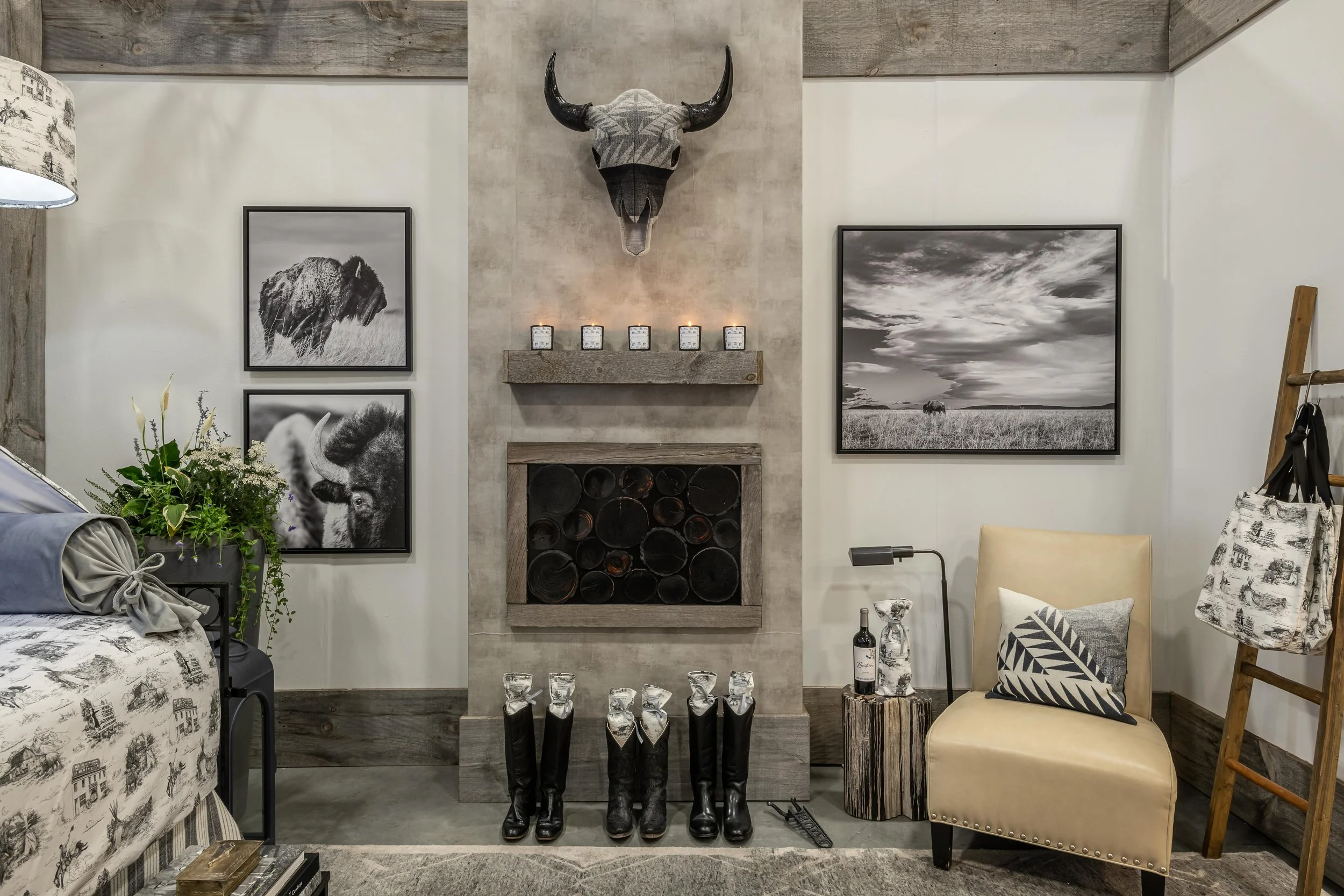 Audrey Hall's Iconic Bison & Custom Collaboration with Faraway Lovely's Faux Taxidermy
