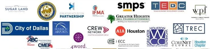 Client logos from organizations where Dawn F. Landry delivered business speaking and facilitation services.