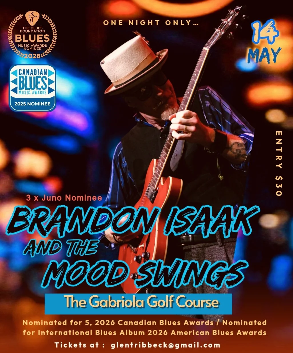 Glen Tribbeck presents Brandon Isaak and The Mood Swings