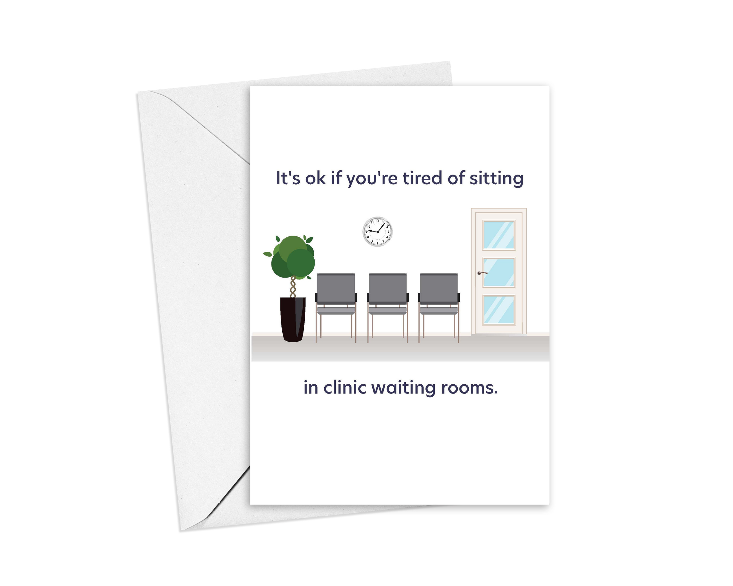 Support Card for Patients and Caregivers Waiting Rooms — Boiled