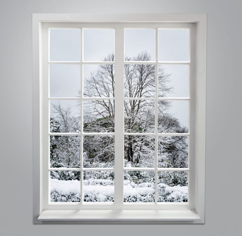 drafty windows in winter