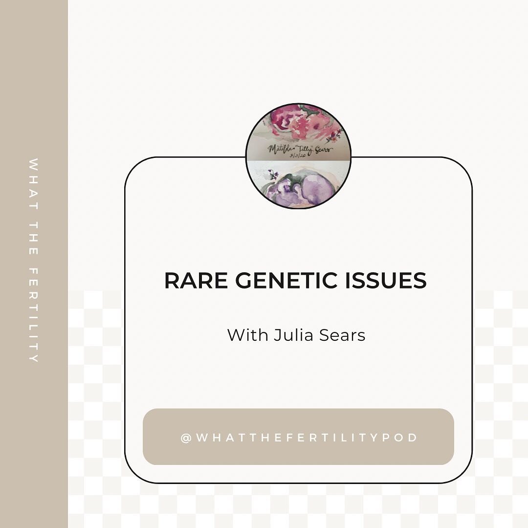 We sit down with Julia Sears as she shares her journey with a rare genetic diagnosis. We talk about miscarriage, stillborn, termination for medical reasons and so much more!

It airs tomorrow at 7 AM be sure to check it out on Apple or Spotify! 🤍

&