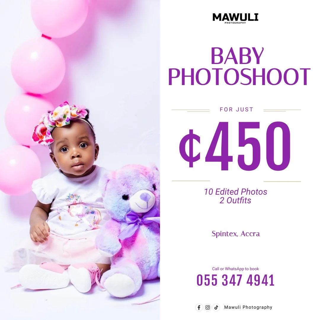 Baby Photshoot in Accra, Ghana - Mawuli Photography